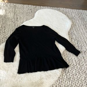Loft black sweater size small